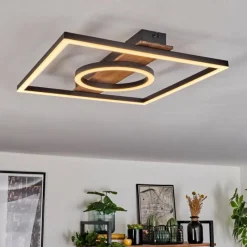 hofstein Plafonnier Taboneira LED Noir, 1 lumière