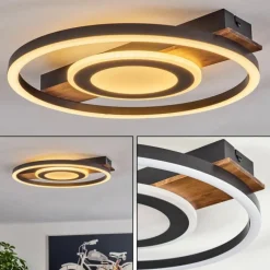 hofstein Plafonnier Taboneira LED Noir, 1 lumière