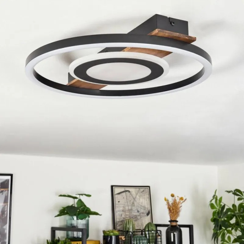 hofstein Plafonnier Taboneira LED Noir, 1 lumière