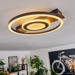 hofstein Plafonnier Taboneira LED Noir, 1 lumière