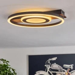 hofstein Plafonnier Taboneira LED Noir, 1 lumière