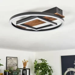 hofstein Plafonnier Taboneira LED Noir, 1 lumière