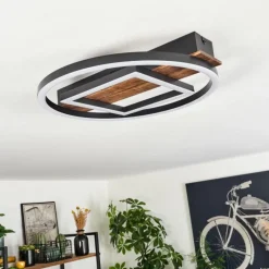 hofstein Plafonnier Taboneira LED Noir, 1 lumière