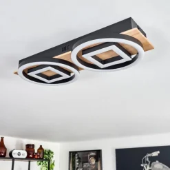 hofstein Plafonnier Taboneira LED Écru, Noir, 2 lumières