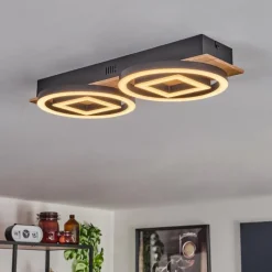 hofstein Plafonnier Taboneira LED Écru, Noir, 2 lumières