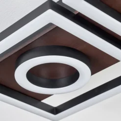 hofstein Plafonnier Taboneira LED Brun foncé, Noir, 2 lumières