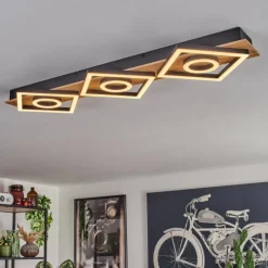 hofstein Plafonnier Taboneira LED Écru, Noir, 3 lumières