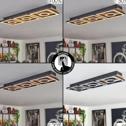 hofstein Plafonnier Taboneira LED Écru, Noir, 3 lumières