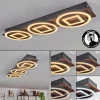 hofstein Plafonnier Taboneira LED Brun foncé, Noir, 3 lumières