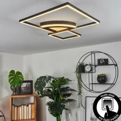 hofstein Plafonnier Taleta LED Noir, Blanc, 1 lumière