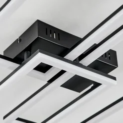 hofstein Plafonnier Taleta LED Noir, 1 lumière, Télécommandes