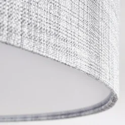 Lampes En Tissu-hofstein Plafonnier Tallaboa LED Argenté, 1 lumière, Télécommandes