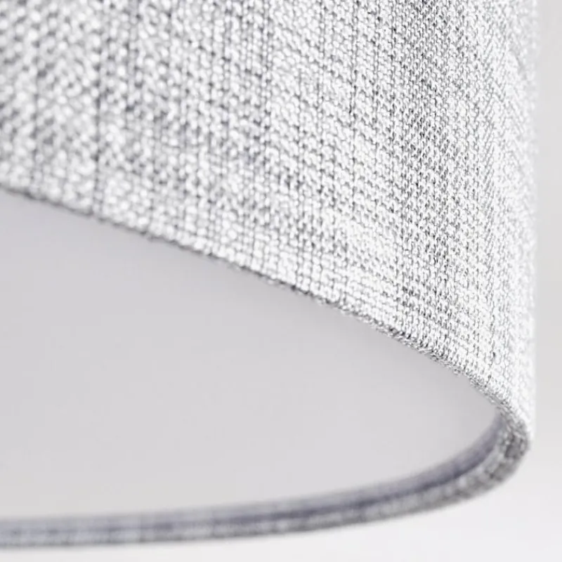 Lampes En Tissu-hofstein Plafonnier Tallaboa LED Argenté, 1 lumière, Télécommandes