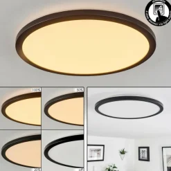 hofstein Plafonnier Tamesch LED Noir, 1 lumière