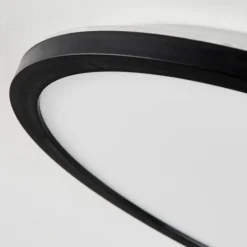 hofstein Plafonnier Tamesch LED Noir, 1 lumière