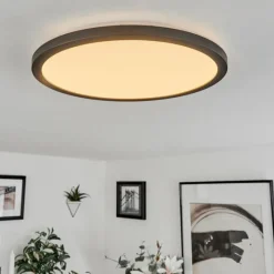 hofstein Plafonnier Tamesch LED Noir, 1 lumière