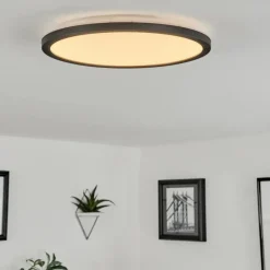 hofstein Plafonnier Tamesch LED Noir, 1 lumière