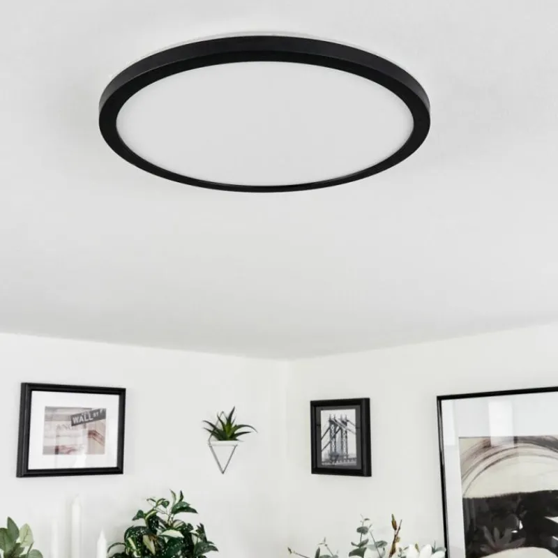 hofstein Plafonnier Tamesch LED Noir, 1 lumière