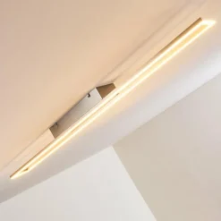 hofstein Plafonnier Tampere LED Nickel mat, 4 lumières
