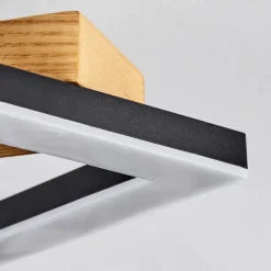 Luminaires Scandinaves-hofstein Plafonnier Tavon LED Écru, Noir, 1 lumière