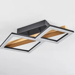 Luminaires Scandinaves-hofstein Plafonnier Tavon LED Écru, Noir, 1 lumière