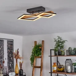 Luminaires Scandinaves-hofstein Plafonnier Tavon LED Écru, Noir, 1 lumière