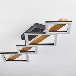 Luminaires Scandinaves-hofstein Plafonnier Tavon LED Écru, Noir, 1 lumière