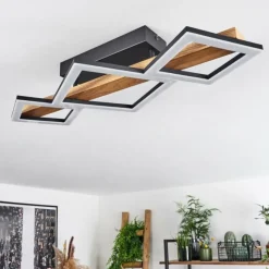 Luminaires Scandinaves-hofstein Plafonnier Tavon LED Écru, Noir, 1 lumière