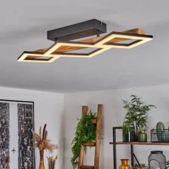 Luminaires Scandinaves-hofstein Plafonnier Tavon LED Écru, Noir, 1 lumière