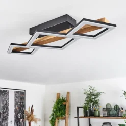 Luminaires Scandinaves-hofstein Plafonnier Tavon LED Écru, Noir, 1 lumière