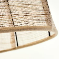 Lampes En Tissu-hofstein Plafonnier Tebary Noir, 1 lumière