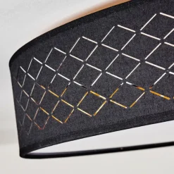 Lampes En Tissu-hofstein Plafonnier Temuka LED Blanc, 1 lumière, Télécommandes