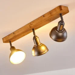 Luminaires Rustiques-hofstein Plafonnier Tholen Brun, 3 lumières