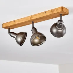 Luminaires Rustiques-hofstein Plafonnier Tholen Brun, 3 lumières