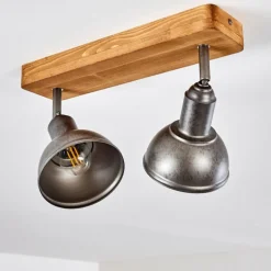 Luminaires Rustiques-hofstein Plafonnier Tholen Brun, 2 lumières