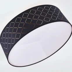 Lampes En Tissu-hofstein Plafonnier Tibure Nickel mat, 6 lumières