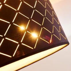 Lampes En Tissu-hofstein Plafonnier Tibure Nickel mat, 6 lumières