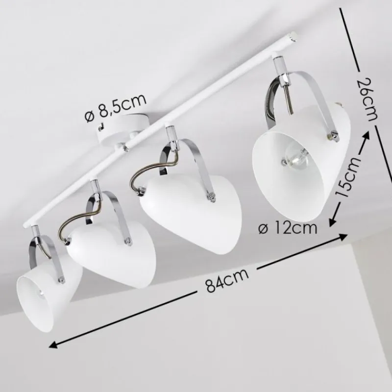 hofstein Plafonnier Tihila Blanc, 4 lumières* Spots Et Projecteurs