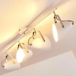 hofstein Plafonnier Tihila Blanc, 4 lumières* Spots Et Projecteurs