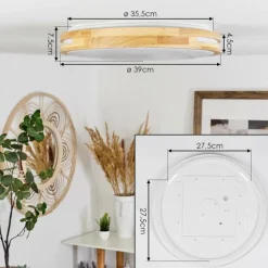 hofstein Plafonnier Tikkala LED Écru, 1 lumière