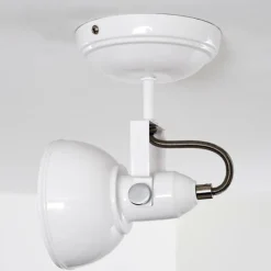 Lampes Industrielles-hofstein Plafonnier Tina Blanc, 1 lumière