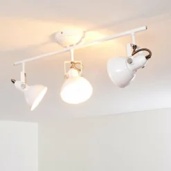 Lampes Industrielles-hofstein Plafonnier Tina Blanc, 3 lumières