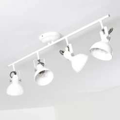 Lampes Industrielles-hofstein Plafonnier Tina Blanc, 4 lumières