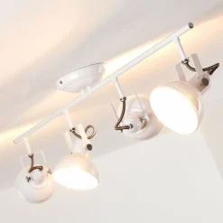 Lampes Industrielles-hofstein Plafonnier Tina Blanc, 4 lumières