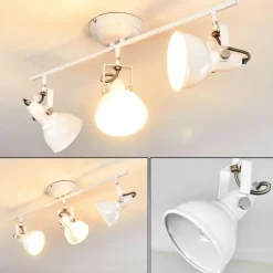 Lampes Industrielles-hofstein Plafonnier Tina Blanc, 3 lumières