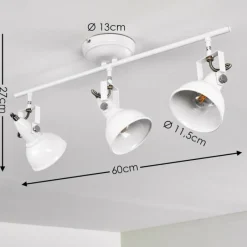 Lampes Industrielles-hofstein Plafonnier Tina Blanc, 3 lumières