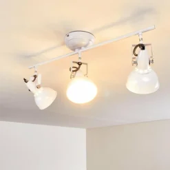 Lampes Industrielles-hofstein Plafonnier Tina Blanc, 3 lumières