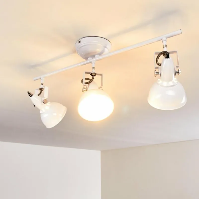 Lampes Industrielles-hofstein Plafonnier Tina Blanc, 3 lumières