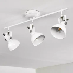 Lampes Industrielles-hofstein Plafonnier Tina Blanc, 3 lumières