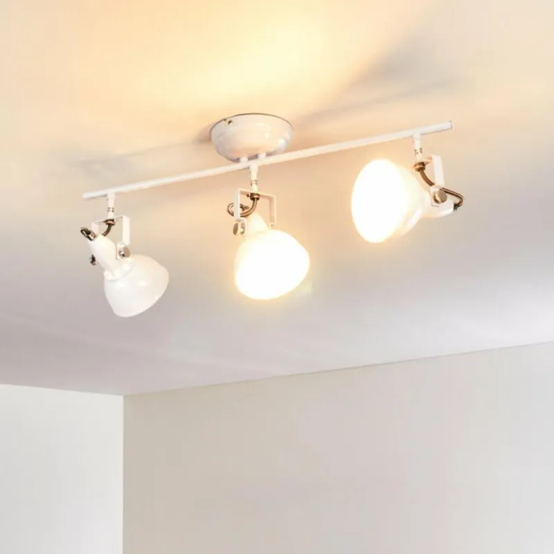 Lampes Industrielles-hofstein Plafonnier Tina Blanc, 3 lumières